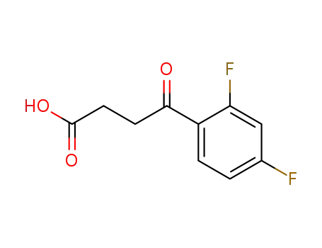 Molecular Structure of 110931-77-6 (3-(2',4'-DIFLUOROBENZOYL)PROPIONIC ACID)