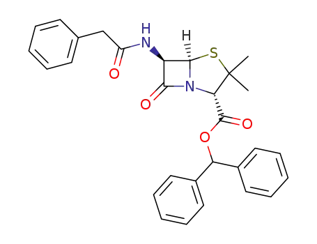 diphenylmethyl 6β-(2-phenylacetamido)penicillanate