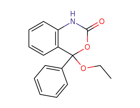 Molecular Structure of 111838-36-9 (2H-3,1-Benzoxazin-2-one, 4-ethoxy-1,4-dihydro-4-phenyl-)