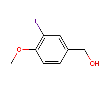 Molecular Structure of 53279-82-6 (3-Iodo-4-methoxybenzyl alcohol)