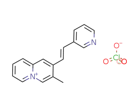 3-Methyl-2-((E)-2-pyridin-3-yl-vinyl)-quinolizinylium; perchlorate