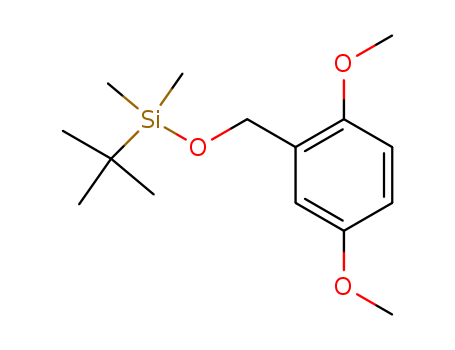 Molecular Structure of 161435-89-8 (Silane, [(2,5-dimethoxyphenyl)methoxy](1,1-dimethylethyl)dimethyl-)
