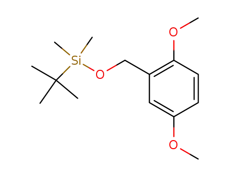 Molecular Structure of 161435-89-8 (Silane, [(2,5-dimethoxyphenyl)methoxy](1,1-dimethylethyl)dimethyl-)