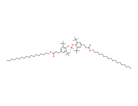 bis<2,6-di-t-butyl-4-(2-(noctadecyloxycarbonyl)ethyl)phenoxy>dimethylsilane