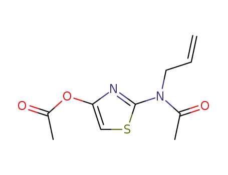 Molecular Structure of 113917-94-5 (Acetamide, N-[4-(acetyloxy)-2-thiazolyl]-N-2-propenyl-)