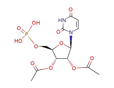 Molecular Structure of 48215-95-8 (5'-Uridylic acid, 2',3'-diacetate)