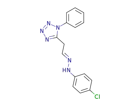 N-(4-Chloro-phenyl)-N'-[2-(1-phenyl-1H-tetrazol-5-yl)-eth-(E)-ylidene]-hydrazine