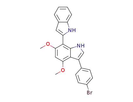 3-(4"-bromophenyl)-7-(indol-2'-yl)-4,6-dimethoxyindole