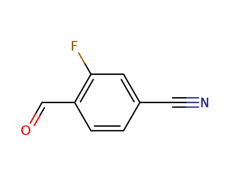 Molecular Structure of 105942-10-7 (4-CYANO-2-FLUOROBENZALDEHYDE)