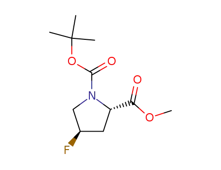 methyl (2S,4R)-N-(tert-butyloxy)carbonyl-4-fluoropyrrolidine-2-carboxylate