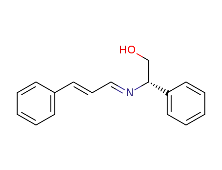 (S)-2-Phenyl-2-[(E)-3-phenyl-prop-2-en-(E)-ylideneamino]-ethanol