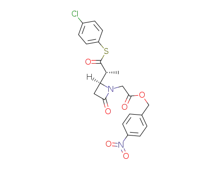 {(S)-2-[(R)-1-(4-Chloro-phenylsulfanylcarbonyl)-ethyl]-4-oxo-azetidin-1-yl}-acetic acid 4-nitro-benzyl ester