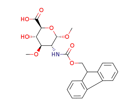 (2S,3S,4R,5R,6S)-5-(9H-Fluoren-9-ylmethoxycarbonylamino)-3-hydroxy-4,6-dimethoxy-tetrahydro-pyran-2-carboxylic acid
