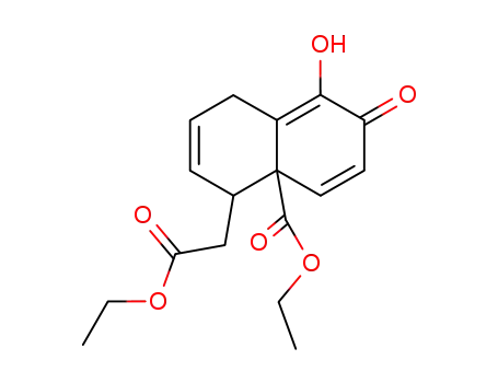4-ethoxycarbonylmethyl-8-hydroxy-7-oxo-1,7-dihydro-4H-naphthalene-4a-carboxylic acid ethyl ester