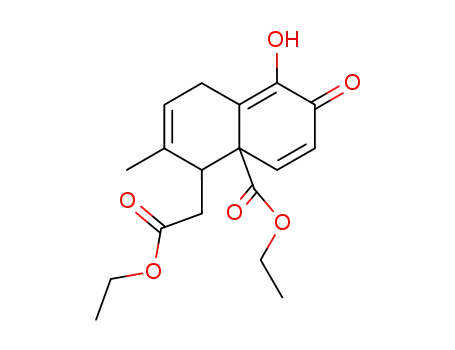 4-ethoxycarbonylmethyl-8-hydroxy-3-methyl-7-oxo-1,7-dihydro-4H-naphthalene-4a-carboxylic acid ethyl ester