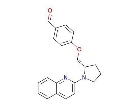 (S)-4-<<(quinolin-2-yl)pyrrolidin-2-yl>methoxy>benzaldehyde