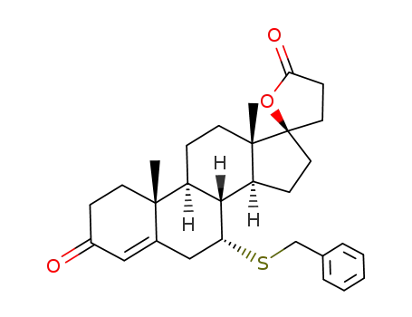 3-oxo-17α-pregna-4-ene-7α-(benzylthia)-21,17-carbolactone