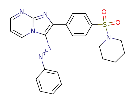 2-[4-(N-piperidinosulfonyl)phenyl]-3-phenylazoimidazo[1,2-a]pyrimidine
