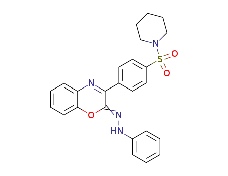 2-phenylhydrazono-3-[4-(N-piperidinosulfonyl)phenyl]-1,4-benzoxazine