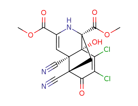 5,6-dichloro-3,8-dicyano-7-hydroxy-4-oxo-11-azatricyclo[5.4.0.03,8]undeca-5,9-diene-1,10-dicarboxylic acid dimethyl ester