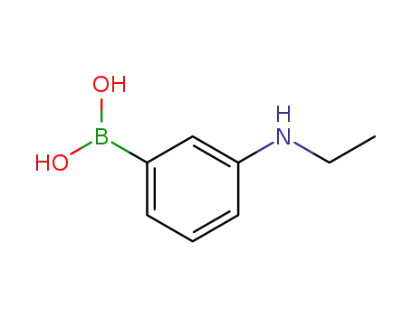 Molecular Structure of 267660-71-9 (3-ETHYLAMINOPHENYLBORONIC ACID)