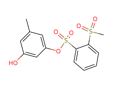 Benzenesulfonic acid, 2-(methylsulfonyl)-, 3-hydroxy-5-methylphenyl ester