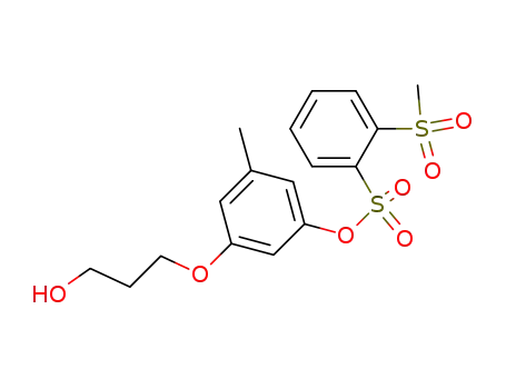 3-[5-methyl-3-[2-(methylsulfonyl)phenylsulfonyloxy]phenoxy]propanol