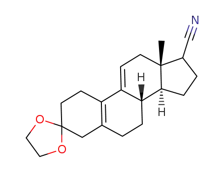 17-cyano-3,3-[1,2-ethanediylbis(oxy)]estra-5(10),9(11)-diene