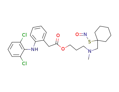 3-{Methyl{[(nitrosothio)cyclohexyl]methyl}amino)propyl 2-{2-[(2,6-dichlorophenyl)amino]phenyl}acetate