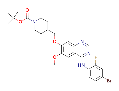 TERT-BUTYL 4-(((4-((4-BROMO-2-FLUOROPHENYL)AMINO)-6-METHOXYQUINAZOLIN-7-YL)OXY)METHYL)PIPERIDINE-1-CARBOXYLATE