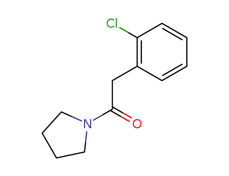 Molecular Structure of 512787-31-4 (2-(2-chlorophenyl)-1-(pyrrolidin-1-yl)ethanone)