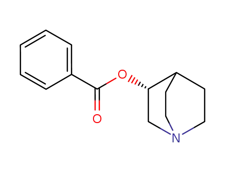 Molecular Structure of 174590-62-6 (1-Azabicyclo[2.2.2]octan-3-ol, benzoate (ester), (3R)-)