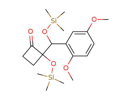 2-((2,5-dimethoxyphenyl)(trimethylsilyloxy)methyl)-2-(trimethylsilyloxy)cyclobutanone