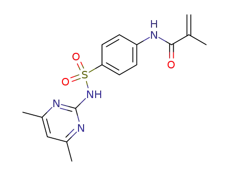 Molecular Structure of 59941-98-9 (N-[4-[(4,6-dimethylpyrimidin-2-yl)sulfamoyl]phenyl]-2-methyl-prop-2-enamide)