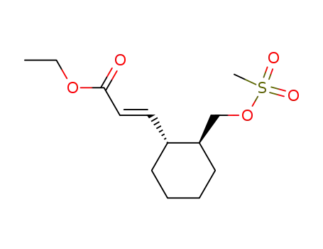 ethyl (+/-)-(2E)-3-{(1RS,2SR)-2-[(methanesulfonyloxy)methyl]cyclohexane}-2-propenoate