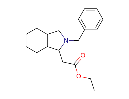 ethyl (+/-)-(1RS,3aSR,7aSR)-2-benzyl-2,3,3a,4,5,6,7,7a-octahydro-1H-isoindole-1-acetate