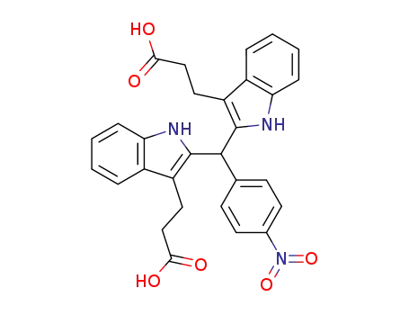 bis-[3-(carboxyethyl)-1H-indol-2-yl]-(4-nitrophenyl)-methane