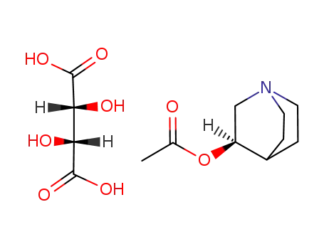 (R)-3-acetoxyquinuclidinium L-tartrate