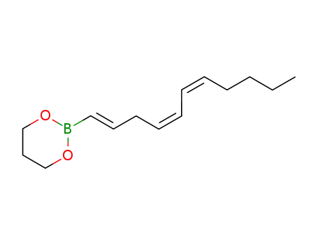 Molecular Structure of 667888-74-6 (1,3,2-Dioxaborinane, 2-(1E,4Z,6Z)-1,4,6-undecatrienyl-)