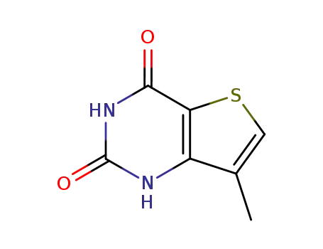 Molecular Structure of 35265-81-7 (7-Methylthieno[3,2-d]pyrimidine-2,4-diol)