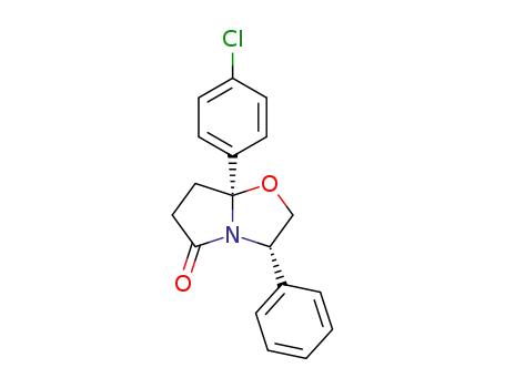 (3S,7aS)-7a-(4-Chloro-phenyl)-3-phenyl-tetrahydro-pyrrolo[2,1-b]oxazol-5-one