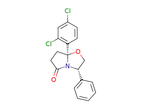 (3S,7aS)-7a-(2,4-Dichloro-phenyl)-3-phenyl-tetrahydro-pyrrolo[2,1-b]oxazol-5-one