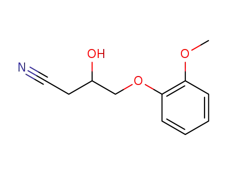 3-hydroxy-4-(2-methoxy-phenoxy)-butyronitrile
