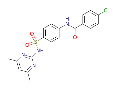 4-chloro-N-(4-(N-(4,6-dimethylpyrimidin-2-yl)sulfamoyl)phenyl)benzamide