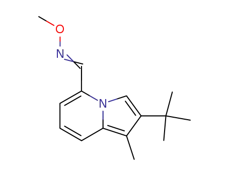 2-tert-butyl-1-methyl-indolizine-5-carbaldehyde O-methyl-oxime