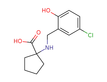 1-[(2-hydroxy-5-chloro-benzyl)amino]cyclopentane-1-carboxylic acid