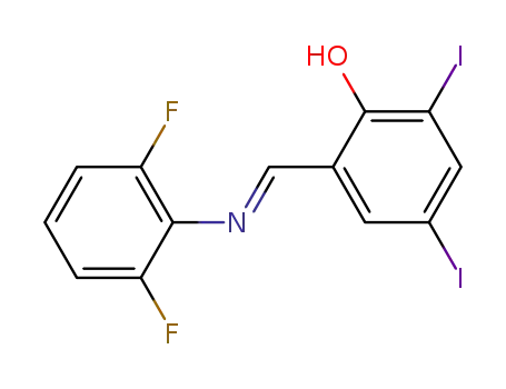 N-(3',5'-diiodo-salycilidene)-2,6-difluoroaniline