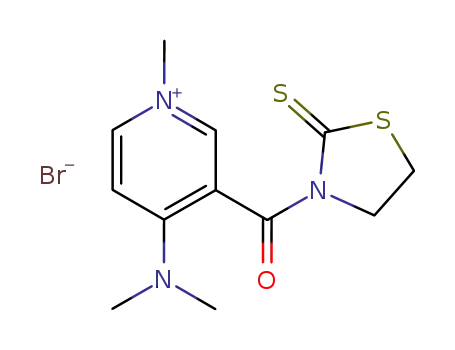 4-dimethylamino-1-methyl-3-(2-thioxo-thiazolidine-3-carbonyl)-pyridinium; bromide
