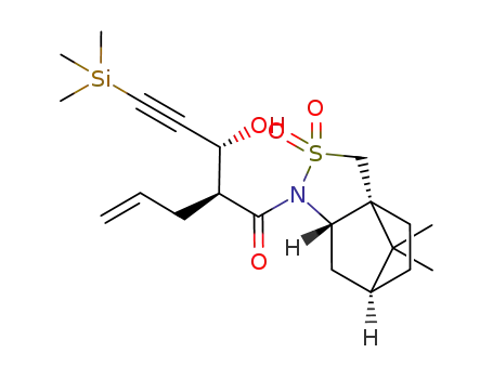 N-(1S)-[(2S)-2-((1R)-1-hydroxy-3-trimethylsilyl-2-propyn-1-yl)-4-pentenoyl]bornane-10,2-sultam