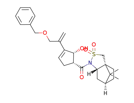 N-(1S)-[1-[(1R,2R)-2-hydroxy-3-(3-(benzyloxy)prop-1-en-2-yl)-3-cyclopentenyl]carbonyl]bornane-10,2-sultam